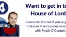 How to get into the House of Lords
